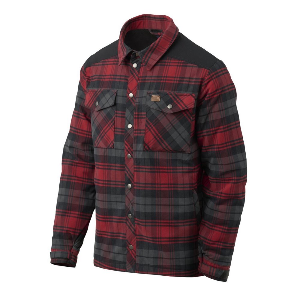 Helikon-Tex Zateplená dřevorubecká košile Helikon-Tex Winter Warden Shirt - Slate Crimson Plaid Velikost: L