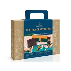 BeaverCraft Sada na výrobu peněženky Leather Crafting Kit Wallet - Forest & Brown