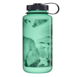 Nalgene Svítící láhev Wide Mouth Sustain 1000ml - Glow BLACK MUSHROOMS