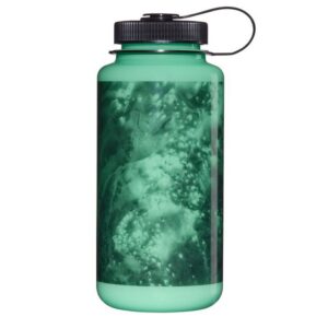 Nalgene Svítící láhev Wide Mouth Sustain 1000ml - Glow BLACK WORMS