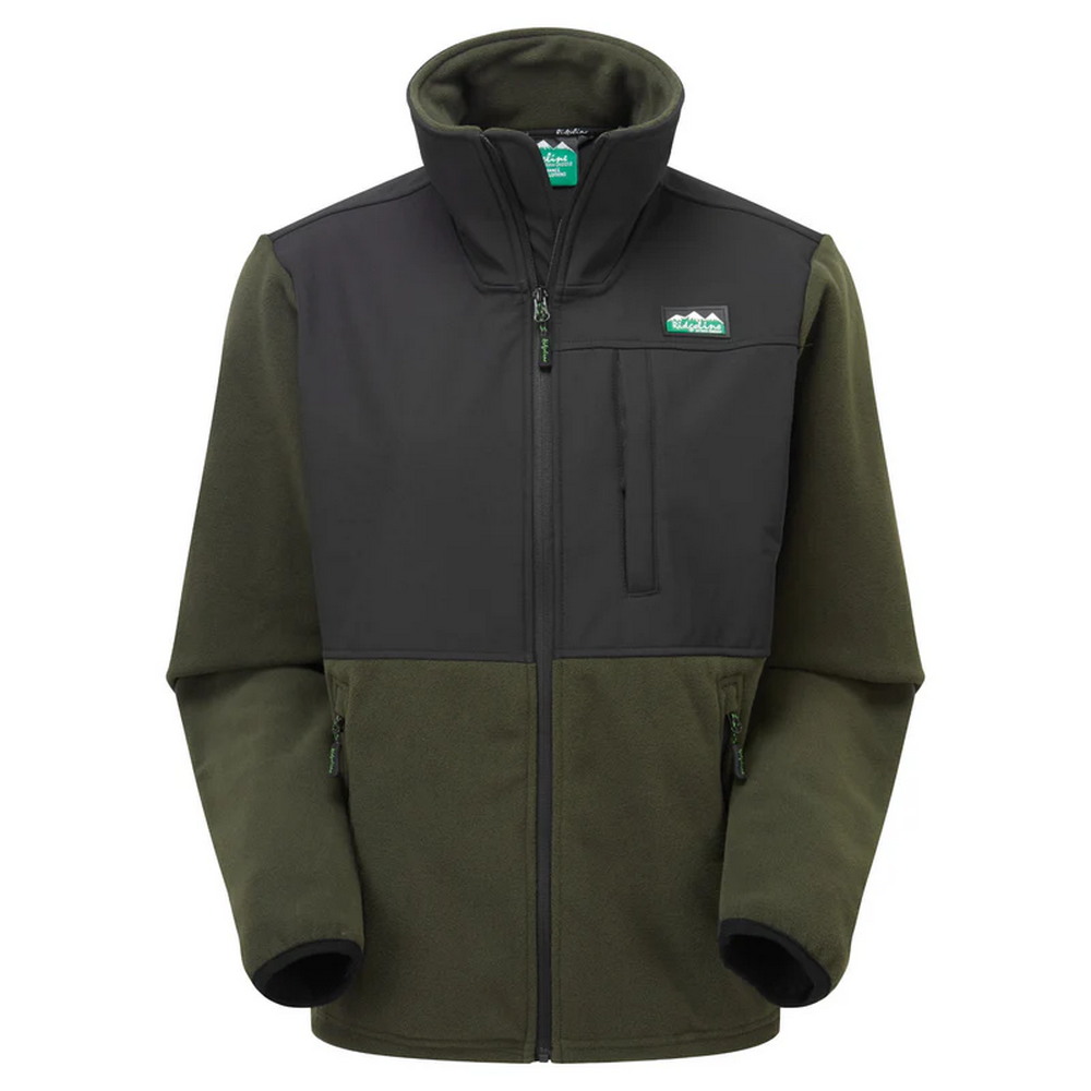 Ridgeline Mikina Hybrid Fleece - Olive & Black Velikost: L