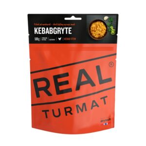 Real Turmat Dehydratované jídlo Kebab Stew - Kebab s kuřecím masem a rýží 500g