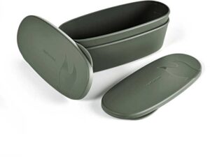 Light My Fire SnapBox BIO Oval 2-Pack sagegreen