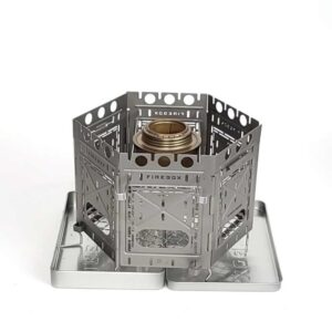 Firebox Outdoors Turistický vařič DŘÍVKÁČ Firebox Freestyle HEX-Stove Campfire-Kit (6 panels) Dřevo