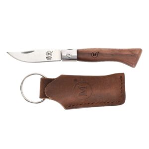 MAIN KNIVES Kapesní nůž MAIN Mini Line clip point - Walnut s koženým pouzdrem 10006