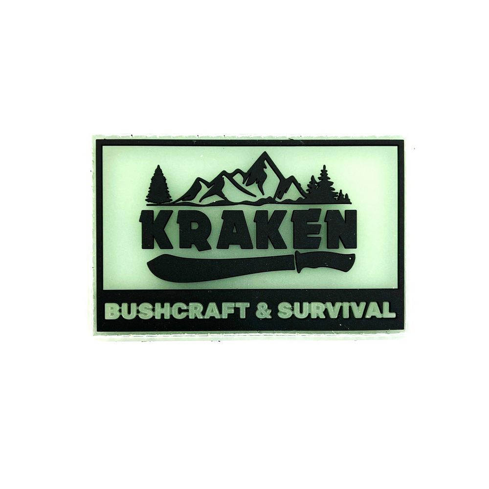 JUBÖ Nášivka KRAKEN Bushcraft & Survival 8x5 cm fluorescentní – velcro