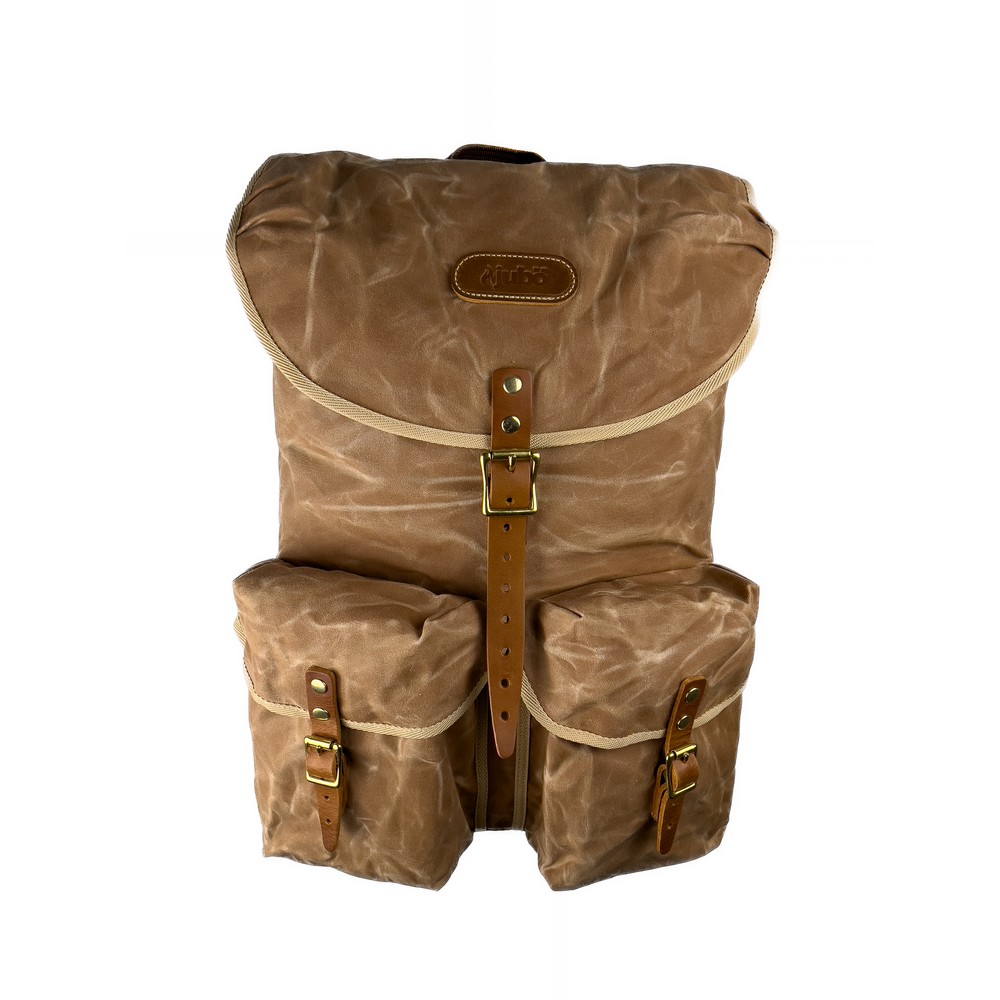 JUBÖ Batoh Bushcraft VANDRÁK Waxed 45l - pískový