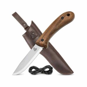 BeaverCraft Nůž Bushcraft Knife BSH2 Glacier Carbon Steel - Walnut