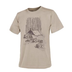 Helikon-Tex Tričko Helikon T-Shirt (Home Sweet Home) - Khaki Velikost: XL