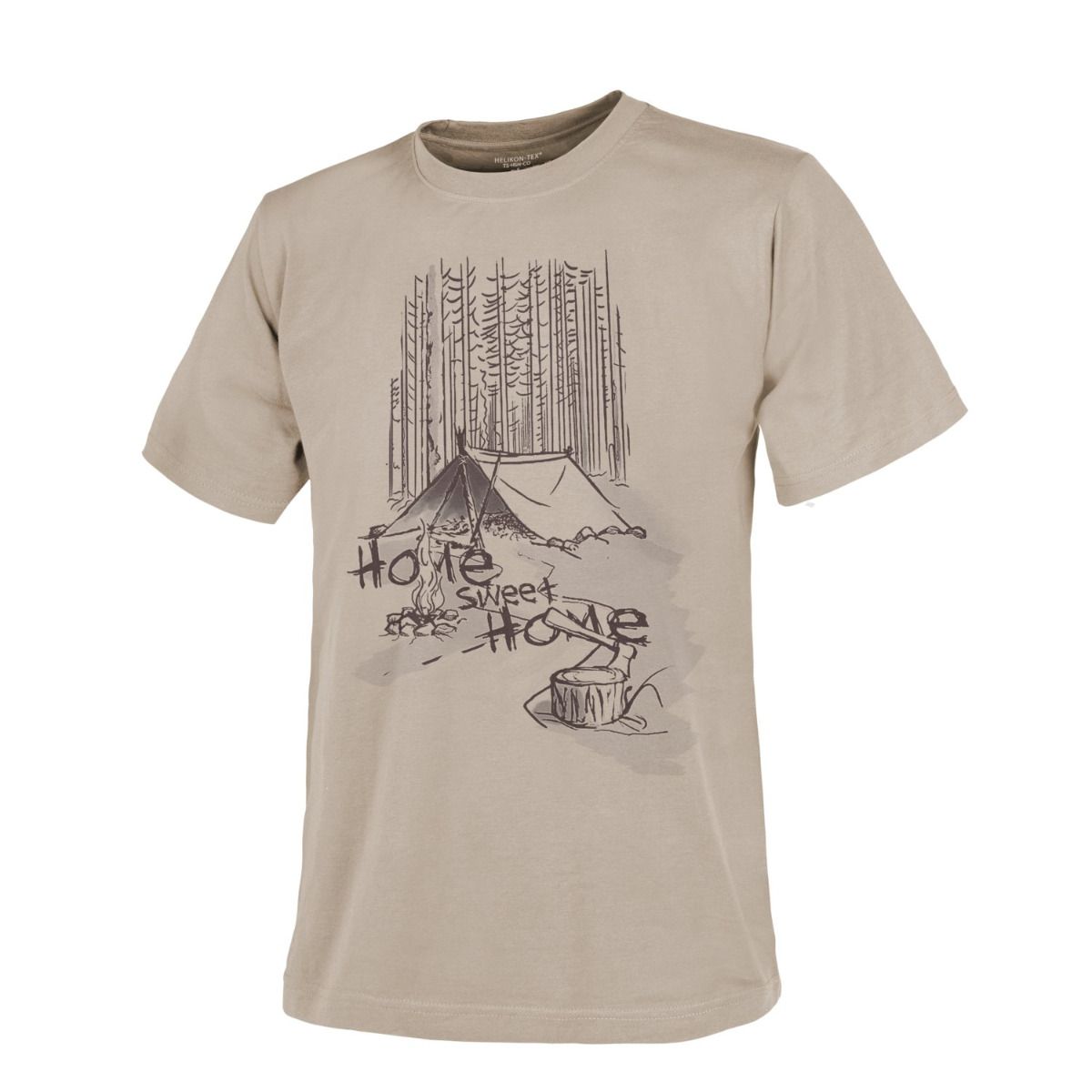 Helikon-Tex Tričko Helikon T-Shirt (Home Sweet Home) - Khaki Velikost: XL