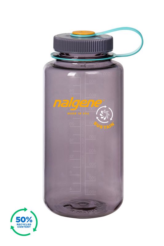Nalgene Láhev Wide Mouth Sustain 1000ml - AUBERGINE - 50% recyklát