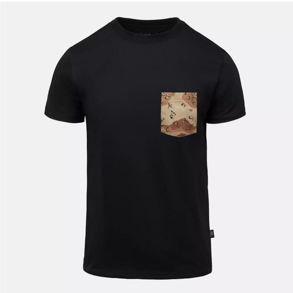 Helikon-Tex Tričko Helikon T-shirt (6 Color Desert Pocket) - Black Velikost: 3XL