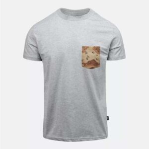 Helikon-Tex Tričko Helikon T-shirt (6 Color Desert Pocket) - Mid Grey Melange Velikost: 3XL