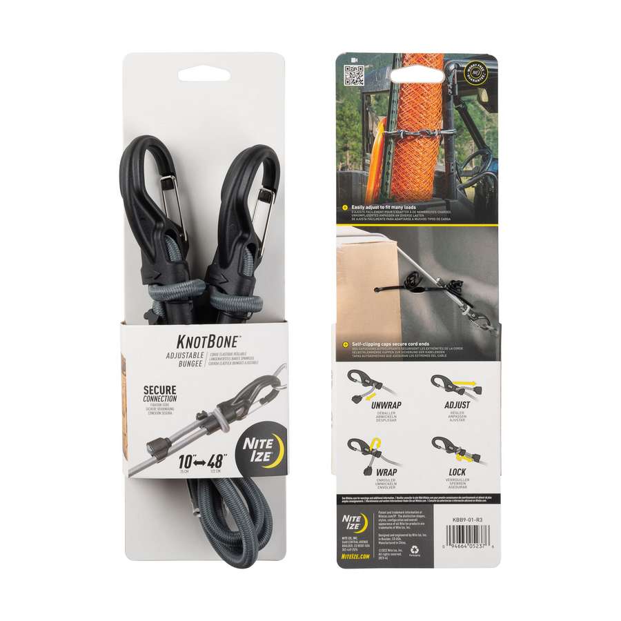 Nite Ize Nastavitelný gumicuk s karabinou Knotbone Adjustable Bungee 25-122 cm