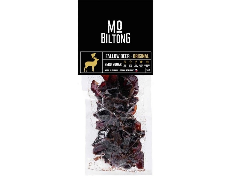 MO Jerky Sušené maso Dančí biltong - 50 g