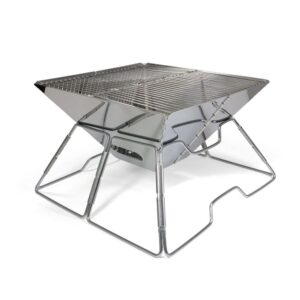 Origin Outdoors Ohniště a gril Grill & Fire Bowl Tetragon - nerez