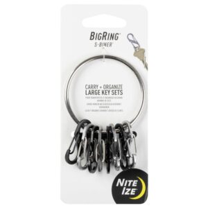 Nite Ize Klíčenka BigRing Steel 8 S-Biner