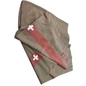 Armáda - Švýcarsko Vlněná originální deka Swiss Army 100% vlna 140 x 200 cm - použitá