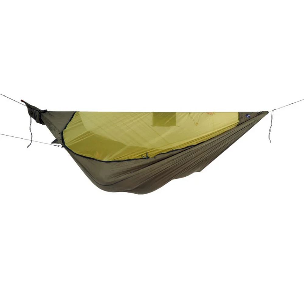 Ticket To The Moon Hamaka s moskytiérou Pro Hammock Army Green with Green Net - 325x170 cm - 880g