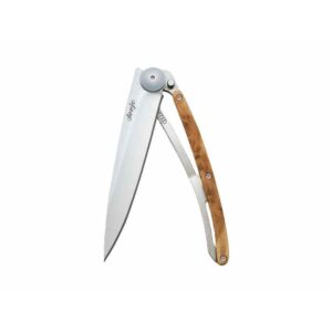 deejo Kapesní nůž 1CB002 Wood natural 37g - juniper wood