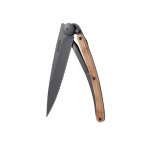 deejo Kapesní nůž 1GB002 Black 37g - juniper wood