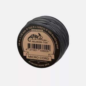 Helikon-Tex Padáková šňůra Helikon-Tex Micro Paracord - Black - 38 m