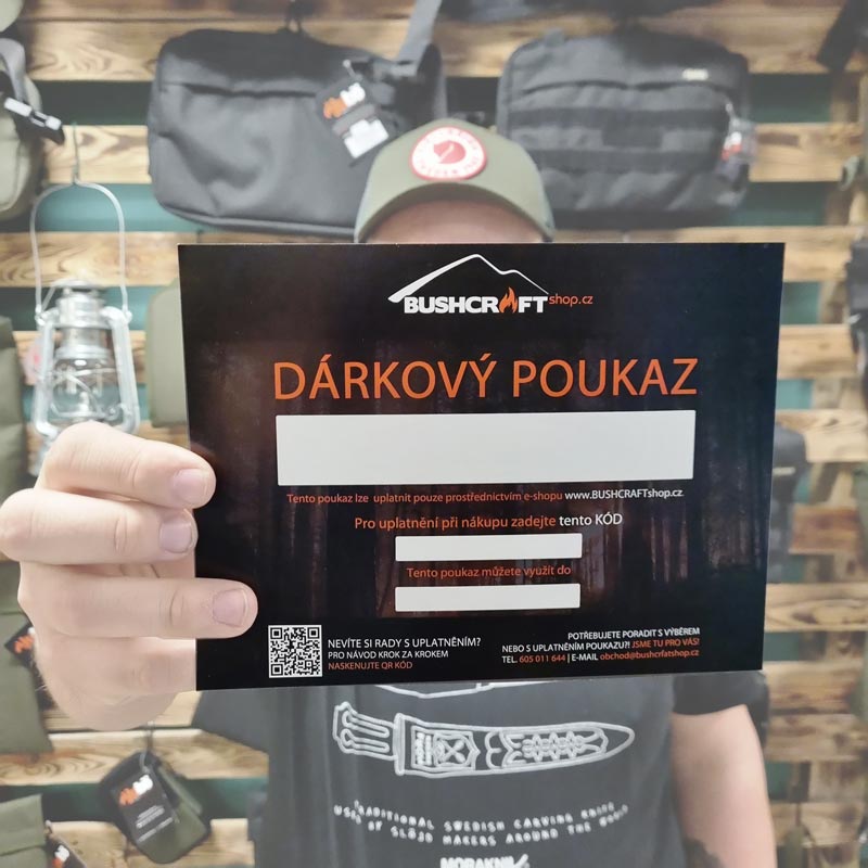JUBÖ Dárkový poukaz na nákup v BUSHCRAFTshop.cz Hodnota poukazu: 500 Kč