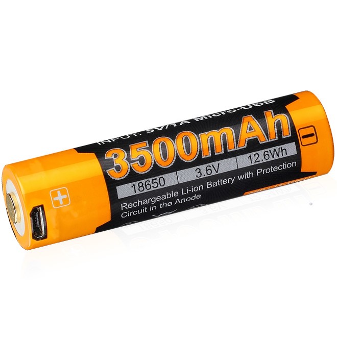 Fenix Dobíjecí USB baterie 18650 3500 mAh (Li-ion)