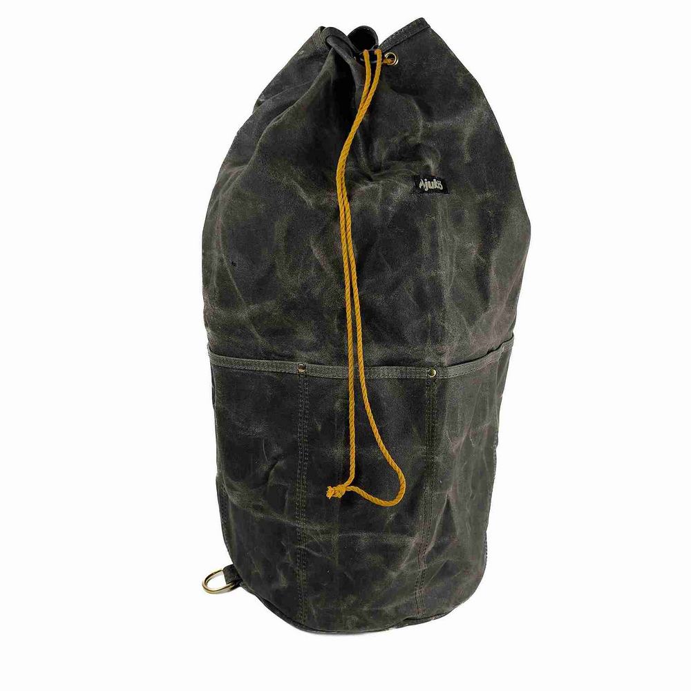 JUBÖ Brašna / vak přes rameno Bushcraft Waxed Outland Sack - olivová