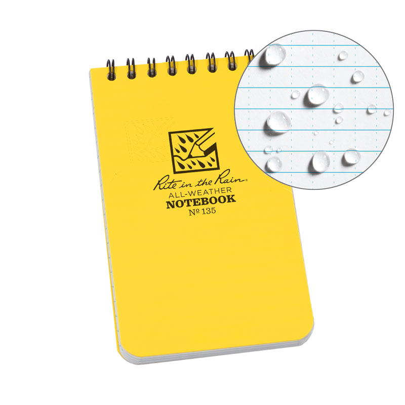 Rite in the Rain Voděodolný zápisník Pocket Notebook 3/5 ŽLUTÝ no.135