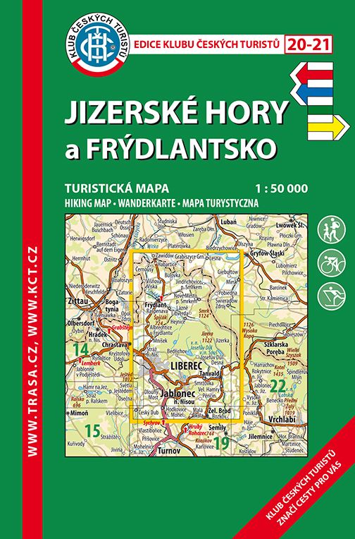 Trasa - KČT Turistická mapa - Jizerské hory