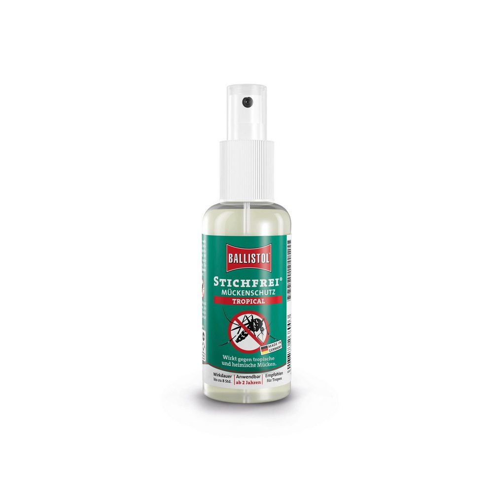 Ballistol Repelent Stichfrei Mosquito Tropical proti klíšťatům a tropickým komárům – bez DEET – 100 ml