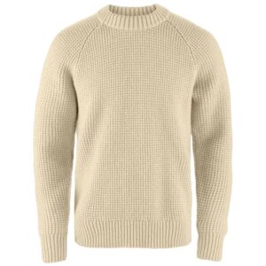 Fjällräven Svetr Övik Waffle Knit - Light Beige Velikost: XL