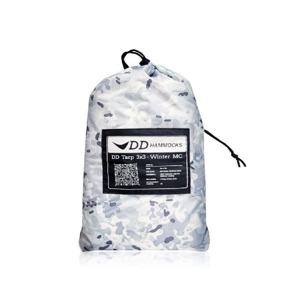 DD Hammocks Bivakovací celta / plachta Tarp 3x3m - zimní kamufláž