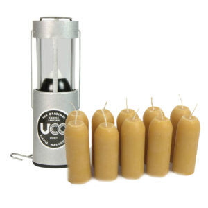 UCO Gear Sada lucerny na svíčky UCO Original Candle Lantern + 10 svíček z včelího vosku UCO 12-Hour BeesWax Candles
