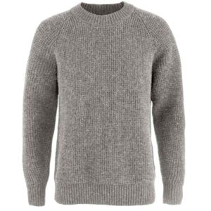 Fjällräven Svetr Övik Waffle Knit - Grey-Melange Velikost: XL