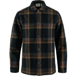 Fjällräven Košile Singi Flannel Overshirt M - Dark Navy-Wood Brown Velikost: L