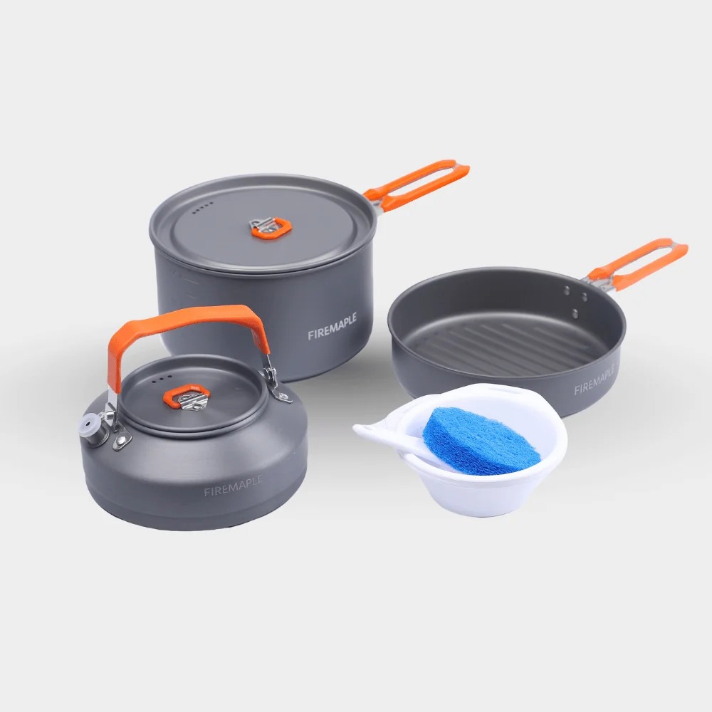 Fire Maple Sada nádobí Feast 2 Aluminum Cookware - oranžová